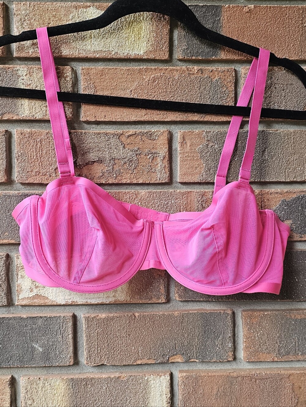 CUUP Bright Pink Underwire Balconette Bra